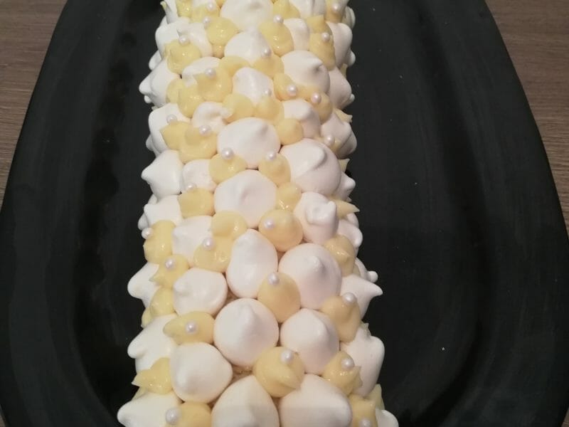 Cliquez pour zoomer ! Bûche au citron meringuée Thermomix par melaane