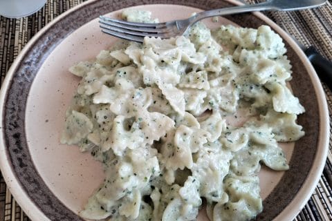 Cliquez pour zoomer ! Farfalle à la crème de courgettes Thermomix par soflyaway