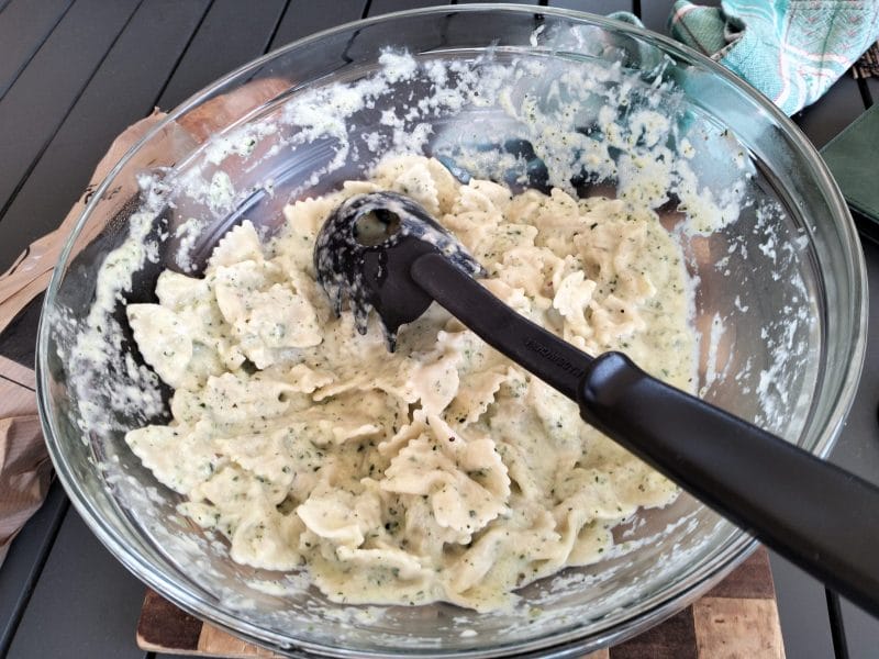 Cliquez pour zoomer ! Farfalle à la crème de courgettes Thermomix par soflyaway