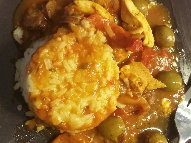 Cliquez pour zoomer ! Sauté de poulet au chorizo Thermomix par Tiphtiph