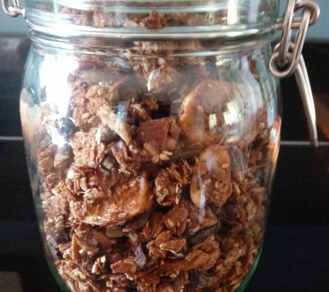 Cliquez pour zoomer ! Granola au chocolat Thermomix par Tiphtiph
