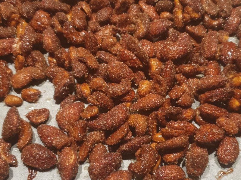 Cliquez pour zoomer ! Amandes grillées à la cannelle et au miel Thermomix par cycymarco