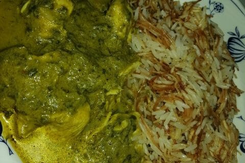 Cliquez pour zoomer ! Poulet Palak au Thermomix