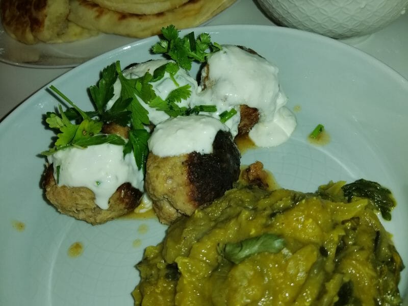 Cliquez pour zoomer ! Boulettes de poireau et boeuf citronné Thermomix par Fay'et Ma