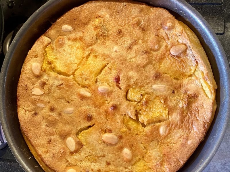 Cliquez pour zoomer ! Clafoutis aux pêches Thermomix par fanfandusud