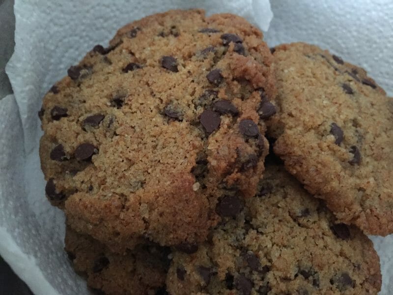 Cliquez pour zoomer ! Cookies au pain rassis et pépites de chocolat Thermomix par mymamoto