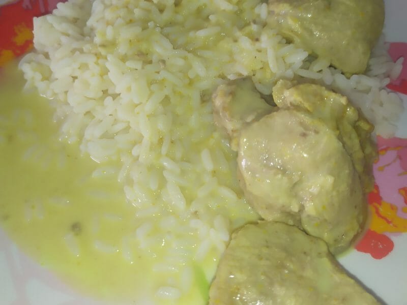 Cliquez pour zoomer ! Blancs de poulet sauce moutarde et curry Thermomix par ma_11