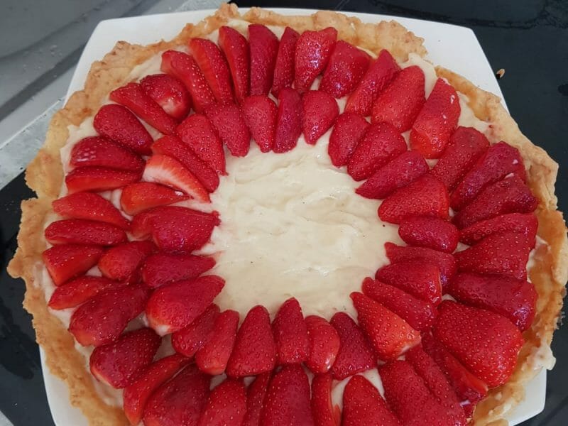 Cliquez pour zoomer ! Tarte aux fraises Thermomix par lbosf
