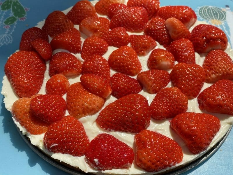 Cliquez pour zoomer ! Tarte aux fraises sans cuisson Thermomix par Lo ri