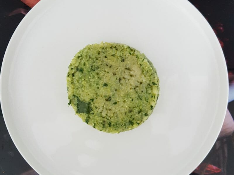 Cliquez pour zoomer ! Risotto au pesto d’épinards et basilic Thermomix par lou2309