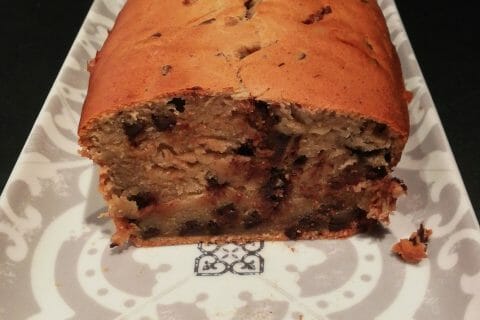 Cliquez pour zoomer ! Cake banane et pépites de chocolat Thermomix par charlottef