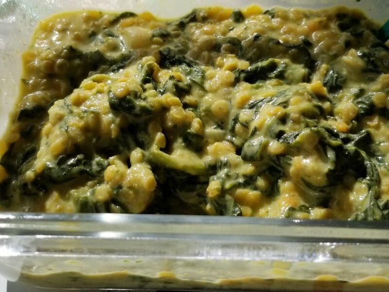 Cliquez pour zoomer ! Dhal d’épinards et de lentilles corail Thermomix par Doremi