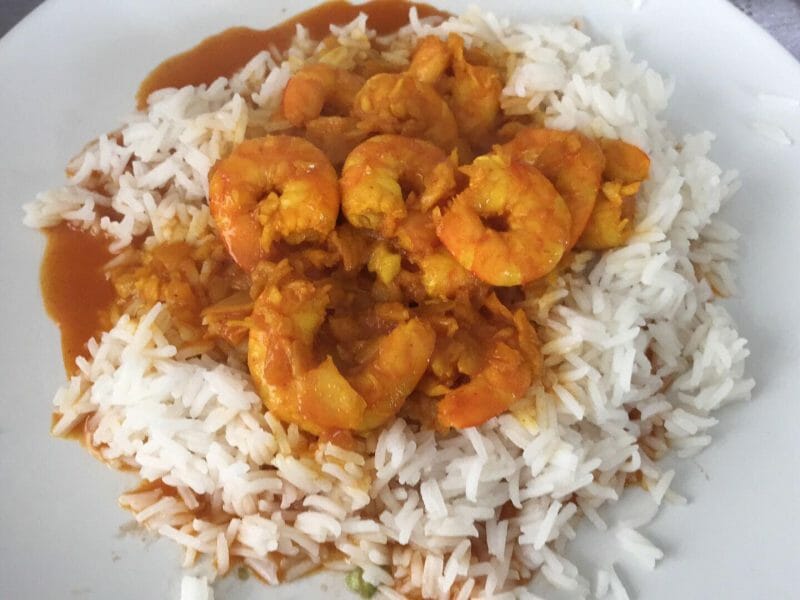 Cliquez pour zoomer ! Curry de crevettes au lait de coco Thermomix par melina_6