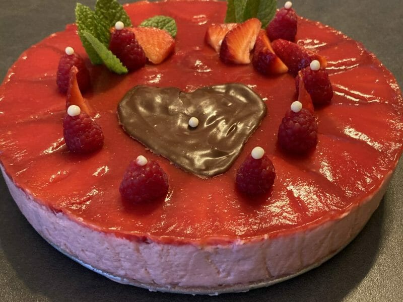 Cliquez pour zoomer ! Bavarois aux fraises Thermomix par marellie24