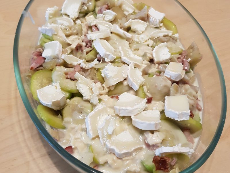 Cliquez pour zoomer ! Crumble courgettes, chèvre et lardons Thermomix par pauline3842