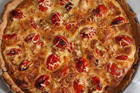 Cliquez pour zoomer ! Quiche poulet et tomates cerises Thermomix par Alsace67