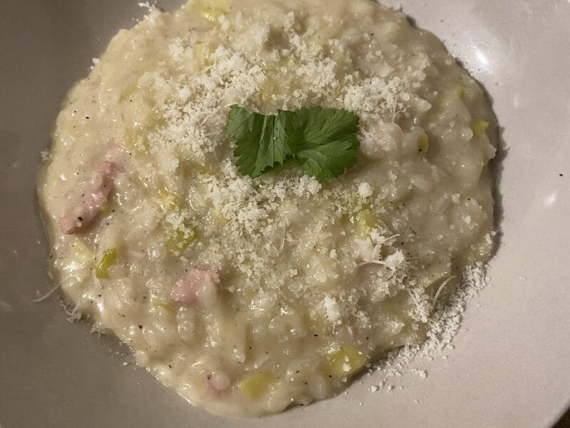 Cliquez pour zoomer ! Risotto poireaux et lardons Thermomix par cycy31