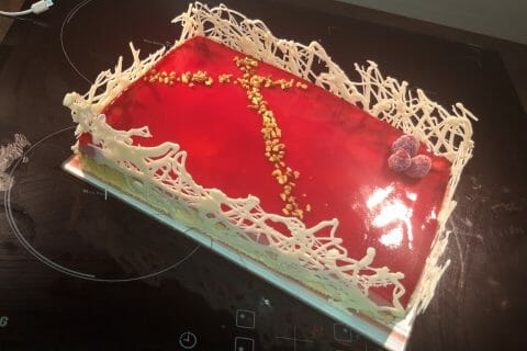 Cliquez pour zoomer ! Bavarois aux framboises Thermomix par Nanie🍫