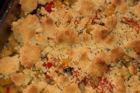 Cliquez pour zoomer ! Crumble aux légumes provençaux Thermomix par Nanie🍫