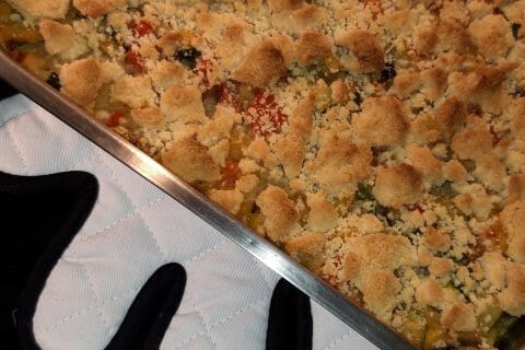 Cliquez pour zoomer ! Crumble aux légumes provençaux Thermomix par Nanie🍫