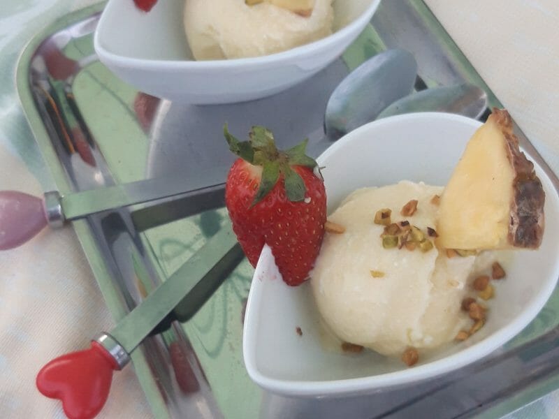 Cliquez pour zoomer ! Sorbet Piña Colada Thermomix par Nanie🍫