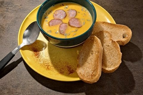 Cliquez pour zoomer ! Crème de butternut à la Morteau Thermomix par Nanie🍫