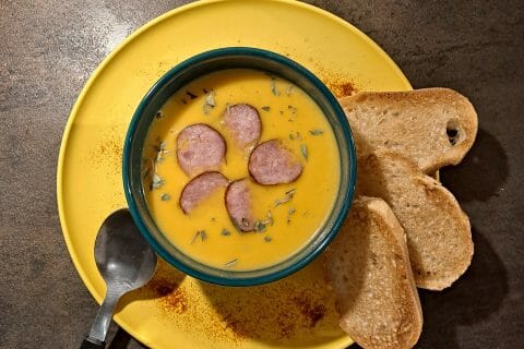 Cliquez pour zoomer ! Crème de butternut à la Morteau Thermomix par Nanie🍫