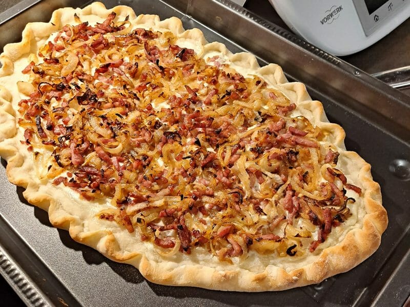 Cliquez pour zoomer ! Flammekueche traditionnelle Thermomix par Nanie🍫