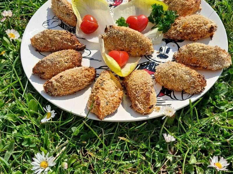 Cliquez pour zoomer ! Croquettes de chou-fleur au jambon cru Thermomix par Nanie🍫