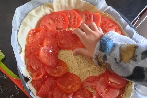 Cliquez pour zoomer ! Tarte tomates et amandes Thermomix par Nanie🍫