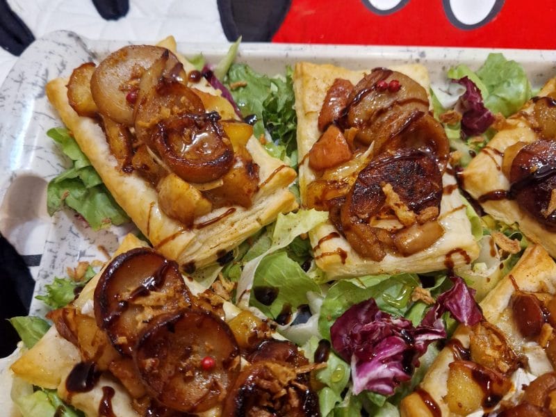 Cliquez pour zoomer ! Tarte de boudin blanc et chutney d’ananas Thermomix par Nanie🍫