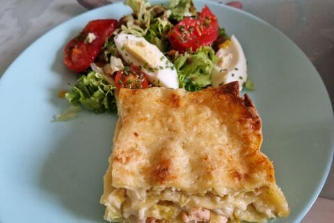 Cliquez pour zoomer ! Lasagnes au saumon et poireaux Thermomix par Nanie🍫