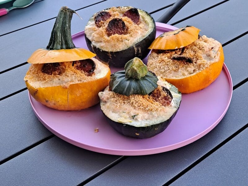 Cliquez pour zoomer ! Courgettes rondes farcies à la ricotta Thermomix par Nanie🍫