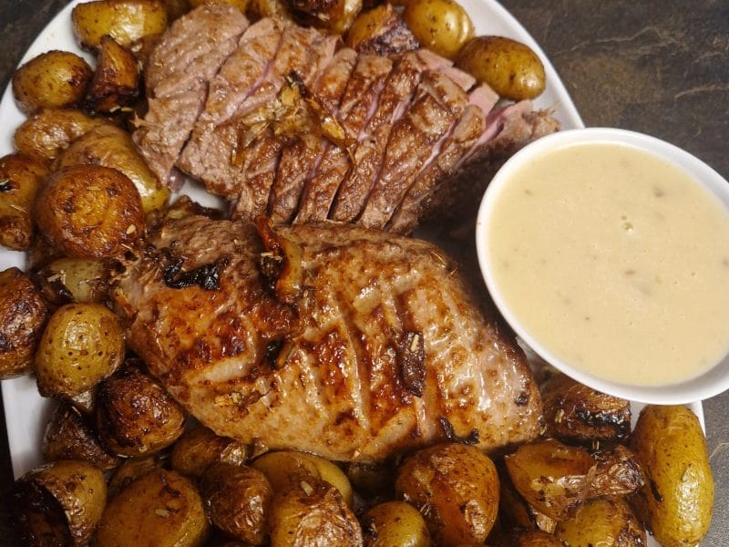 Cliquez pour zoomer ! Magret de canard sauce au poivre blanc Thermomix par Nanie🍫