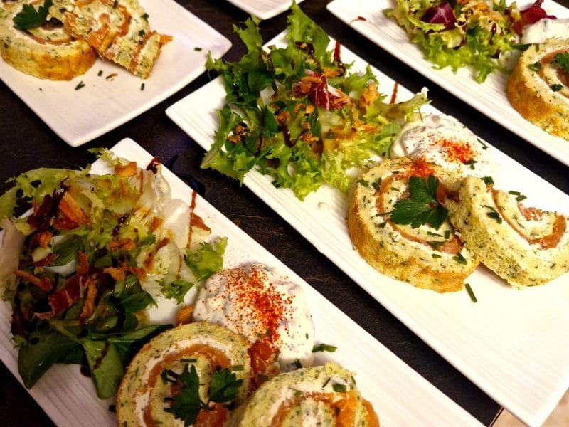 Cliquez pour zoomer ! Roulé aux courgettes et au saumon fumé Thermomix par Nanie🍫