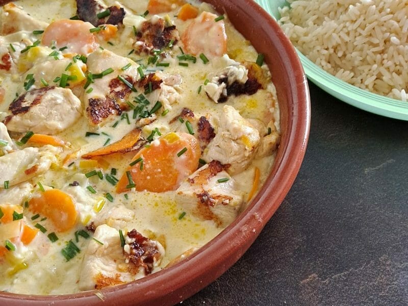 Cliquez pour zoomer ! Blanquette de dinde au bleu d’auvergne Thermomix par Nanie🍫