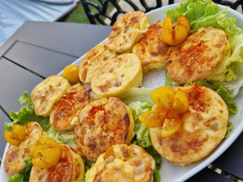 Cliquez pour zoomer ! Clafoutis tomates cerises et fromage de chèvre Thermomix par Nanie🍫