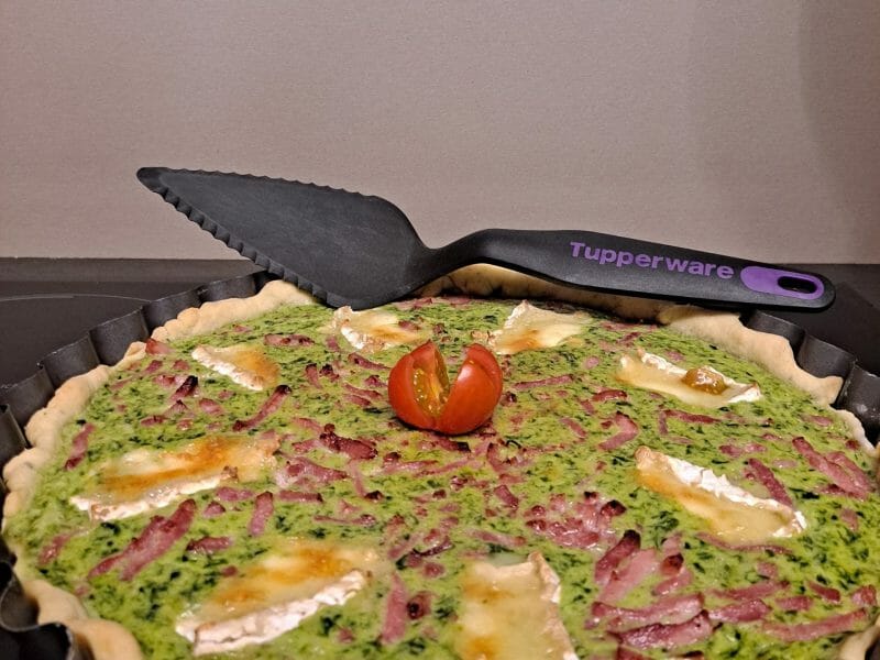 Cliquez pour zoomer ! Quiche épinards et lardons Thermomix par Nanie🍫