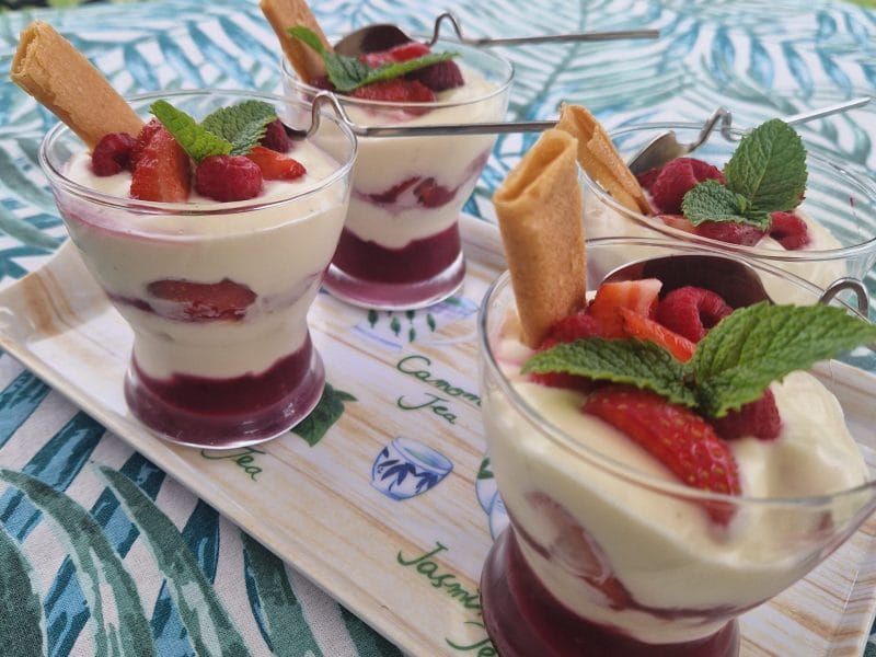 Cliquez pour zoomer ! Délices fraises et chocolat blanc Thermomix par Nanie🍫