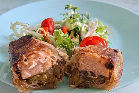 Cliquez pour zoomer ! Brick de saumon et poireaux Thermomix par Nanie🍫