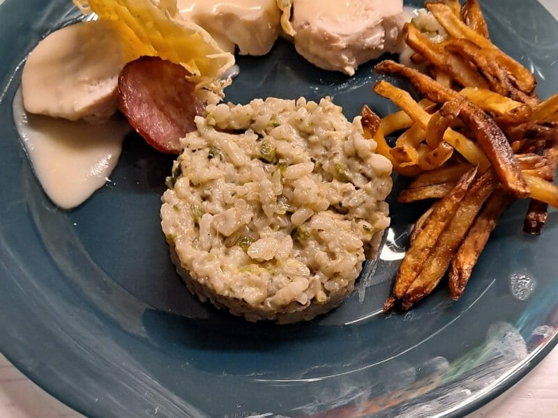 Cliquez pour zoomer ! Risotto champignons et courgettes Thermomix par Nanie🍫