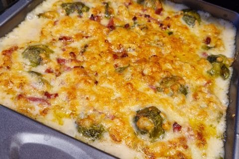 Cliquez pour zoomer ! Gratin de choux de Bruxelles au comté Thermomix par Nanie🍫