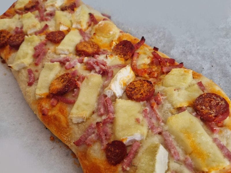 Cliquez pour zoomer ! Fougasse chèvre et lardons Thermomix par Nanie🍫