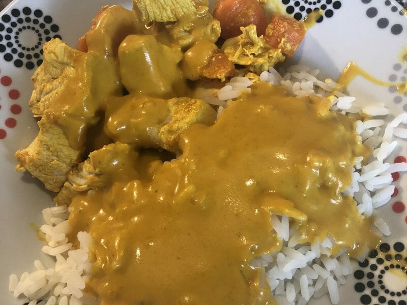 Cliquez pour zoomer ! Poulet coco aux 3 épices Thermomix par sandra_50