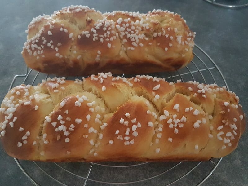 Cliquez pour zoomer ! Brioche tressée à la mie filante Thermomix par Chouploup