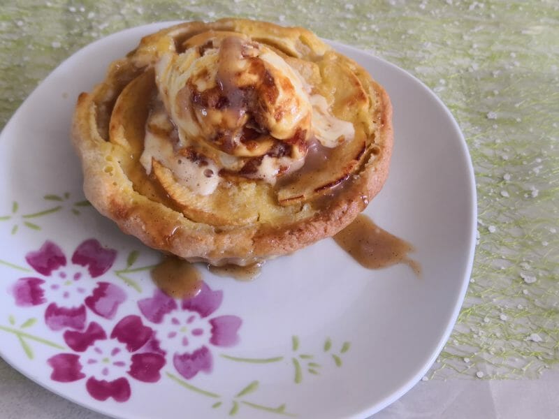 Cliquez pour zoomer ! Tarte normande aux pommes Thermomix par sonia8517