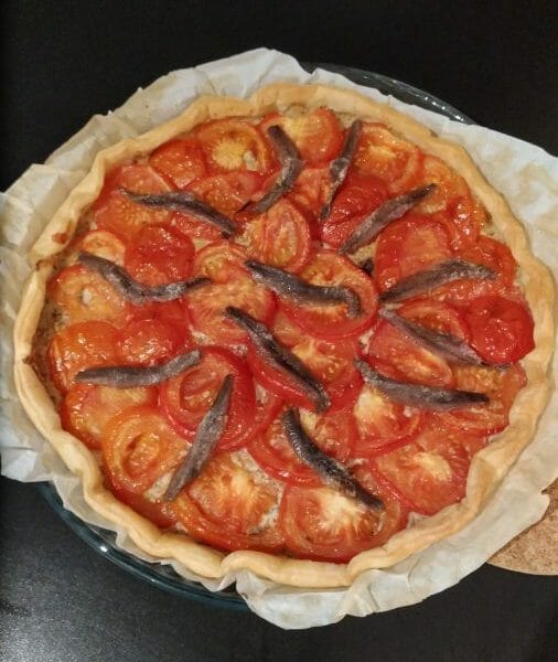 Cliquez pour zoomer ! Tarte tomates et amandes Thermomix par Lacuisinecestlavie