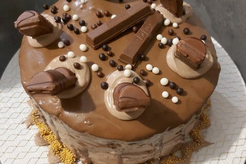 Cliquez pour zoomer ! Layer cake Kinder Bueno Thermomix par Orelye