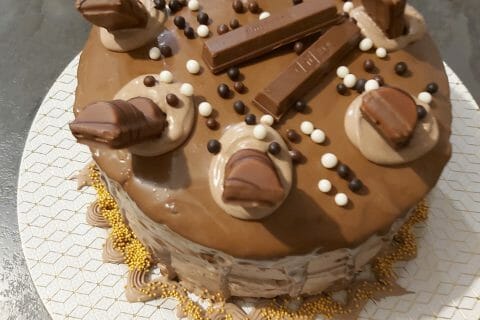 Cliquez pour zoomer ! Layer cake Kinder Bueno Thermomix par Orelye