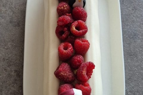 Cliquez pour zoomer ! Bûche citron et framboises Thermomix par maud_250